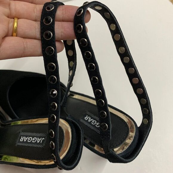 Jaggar Opulent Pointed Toe Studded Pumps Mules - Picture 8 of 12